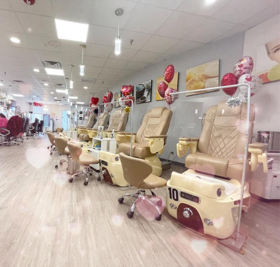 Interior of Le's Nails Salon