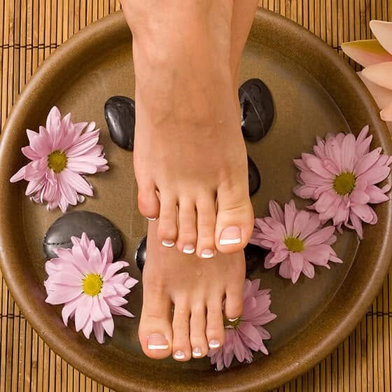 Relaxing pedicure service